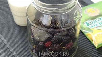 компот из шелковицы на зиму