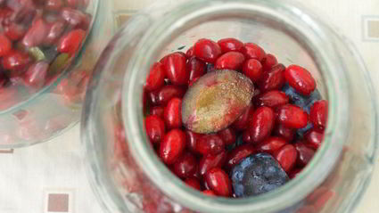 компот из слив и кизила