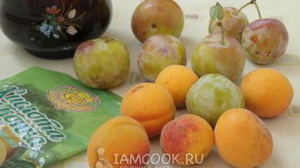 компот из сливы и абрикоса на зиму