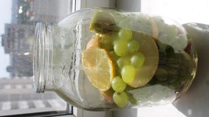 компот из винограда с яблоками в зиму