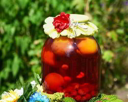 Компот из вишни и малины