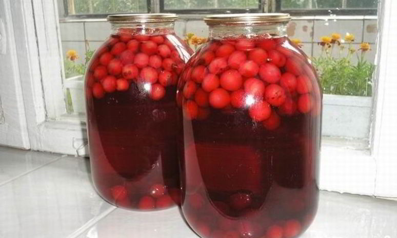 Рецепт вишневого компота в банке
