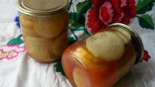 Консервированные кабачки с кетчупом чили на зиму