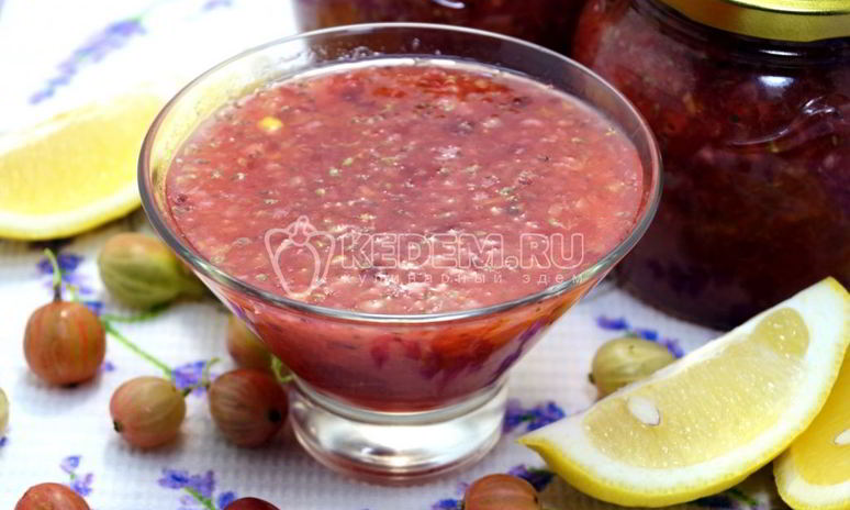 Рецепт крыжовника с лимоном на зиму