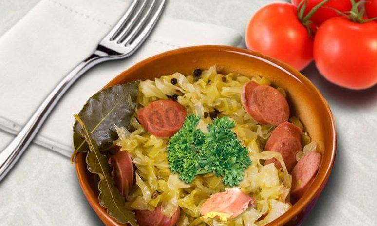 Рецепт квашеной капусты с сосиской