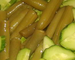Быстрая маринованная стручковая фасоль