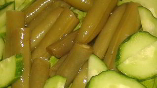 Быстрая маринованная стручковая фасоль