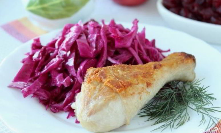 Рецепт красной капусты маринованной