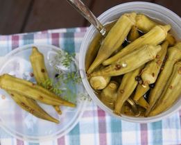 Маринованная бамия со специями