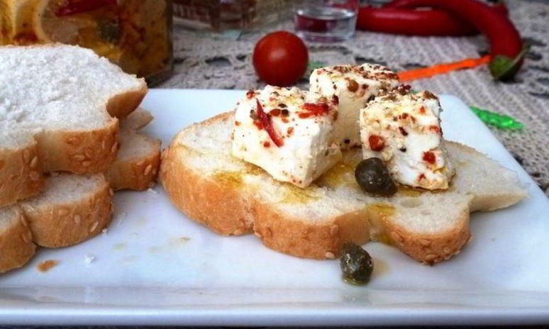 Рецепт маринованной брынзы