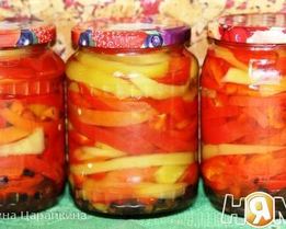 Маринованная соломка из болгарского перца