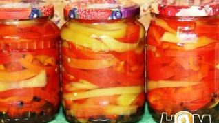 Маринованная соломка из болгарского перца