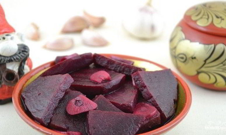 Рецепт маринованной свеклы с чесноком
