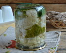 Маринованная цветная капуста на зиму без стерилизации