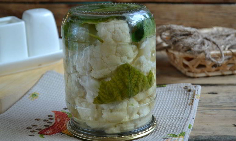 Рецепт маринованной цветной капусты на зиму без стерилизации