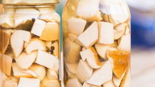 Маринованные грибы горькушки