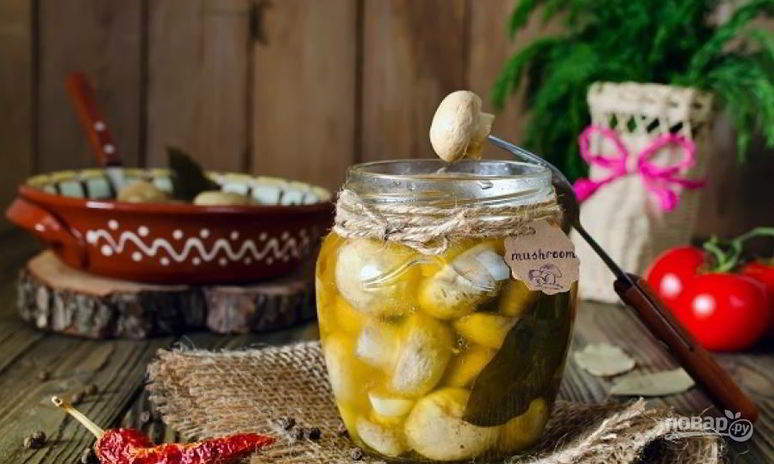 Рецепт маринованных грибов шампиньоны