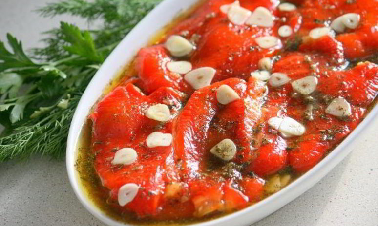 Рецепт маринованных печеных перцев