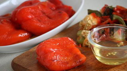 маринованные печеные перцы