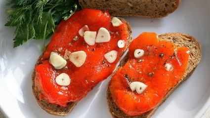 маринованные печеные перцы