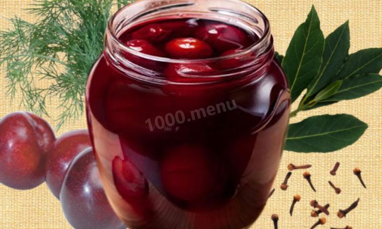 Рецепт маринованных слив на зиму