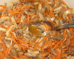 Маринованные вешенки по-корейски