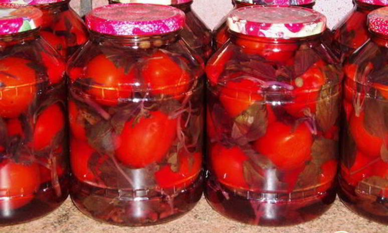 Рецепт помидоров маринованных с базиликовым ароматом