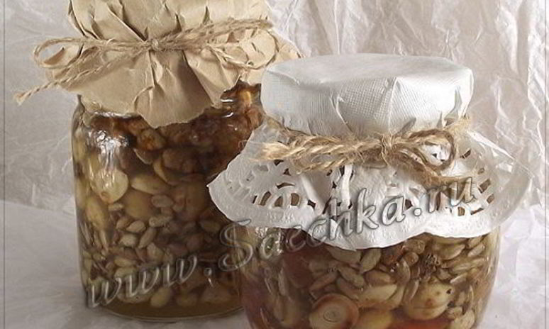 Рецепт орехов в меду