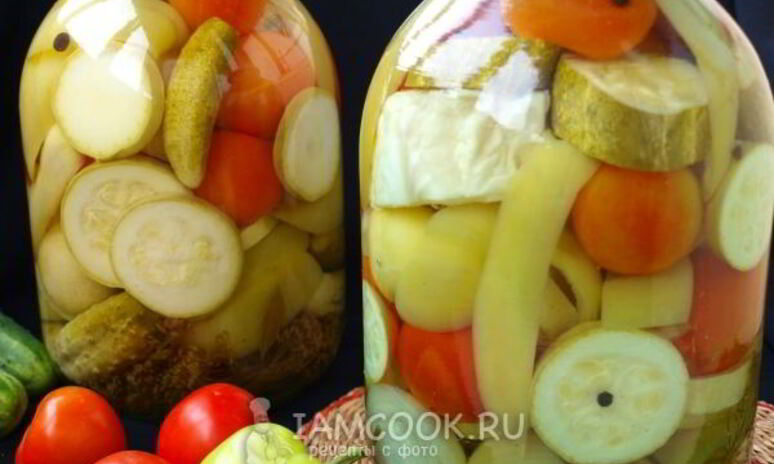 Рецепт овощного ассорти на зиму