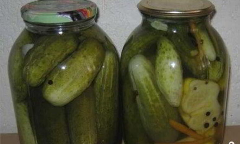 Рецепт патиссонов, консервированных с огурцами