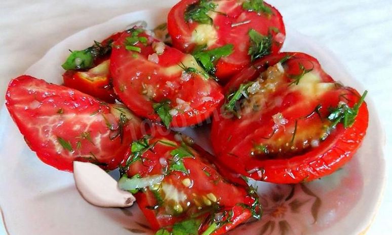 Рецепт помидоров по-корейски на зиму без стерилизации