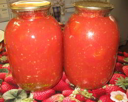 Помидоры в собственном соку на зиму