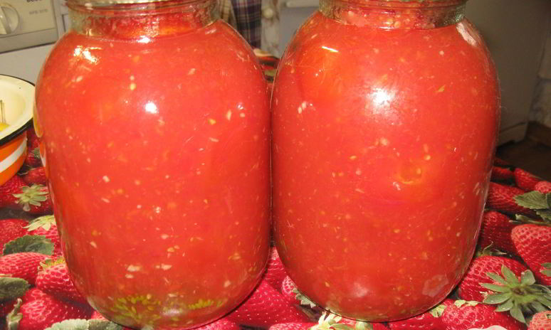 Рецепт помидоров в собственном соку на зиму