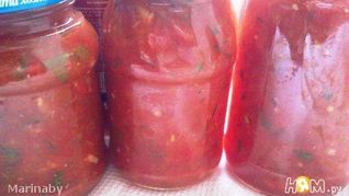 Приправа из помидоров и перца болгарского
