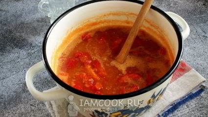 сладкий перец в помидорах без масла на зиму