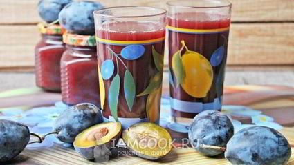 сок из сливы на зиму через соковыжималку