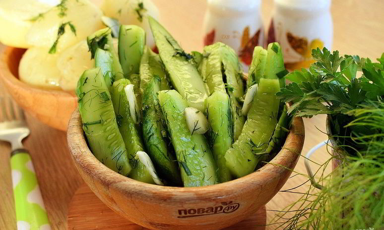 Рецепт быстрых огурцов малосольных в пакете