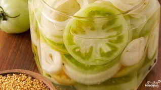 Консервированные зеленые помидоры