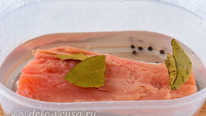 соленая горбуша под семгу