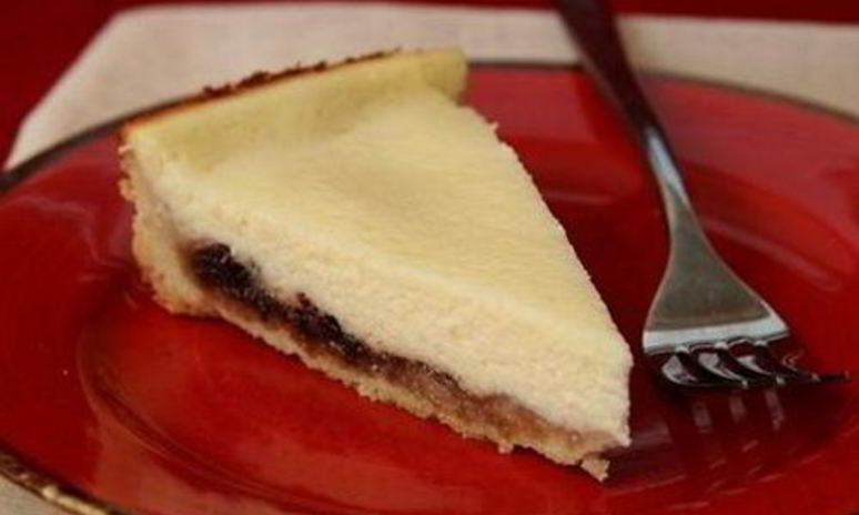 Рецепт чизкейка с вишневым вареньем и корицей