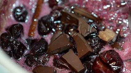 шоколадно-вишневое варенье