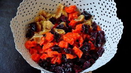 цукаты из свеклы, моркови и имбирем