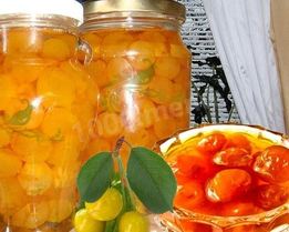 Варенье из белой черешни