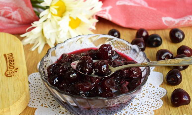 Рецепт варенья из черешни без косточек пятиминутка