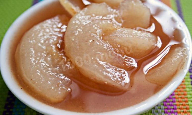 Рецепт варенья из груш дольками