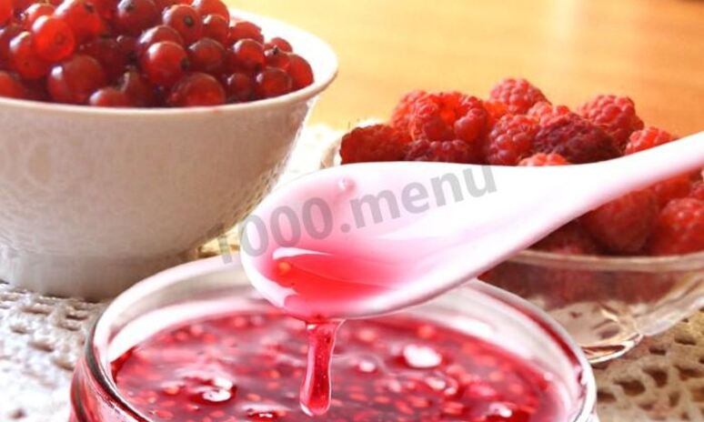 Рецепт варенья из малины и красной смородины