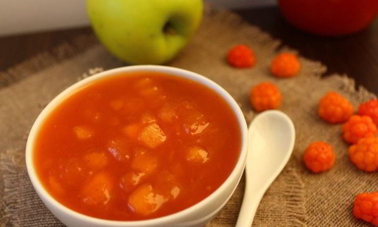 Рецепт яблочно-морошкового конфитюр с мартини