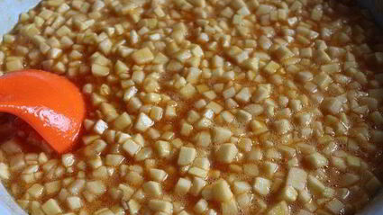 яблочно-морошковый конфитюр с мартини