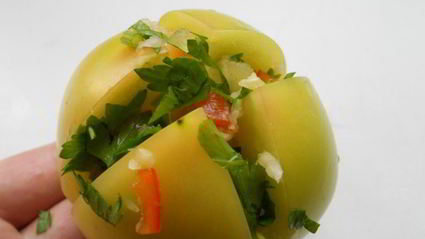 зеленые помидоры квашеные