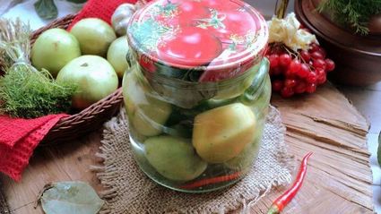 зеленые помидоры на зиму